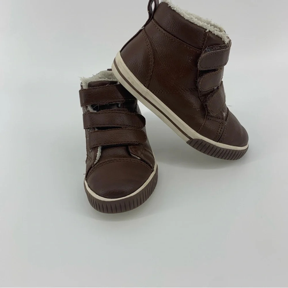 Gymboree Brown Kids Boots with Velcro Straps